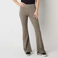 Stylus Womens High Rise Bootcut Pull-On Pants