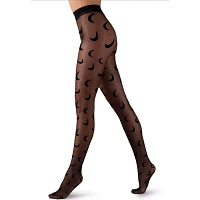 Lechery 1 Pair Moon Print Tights