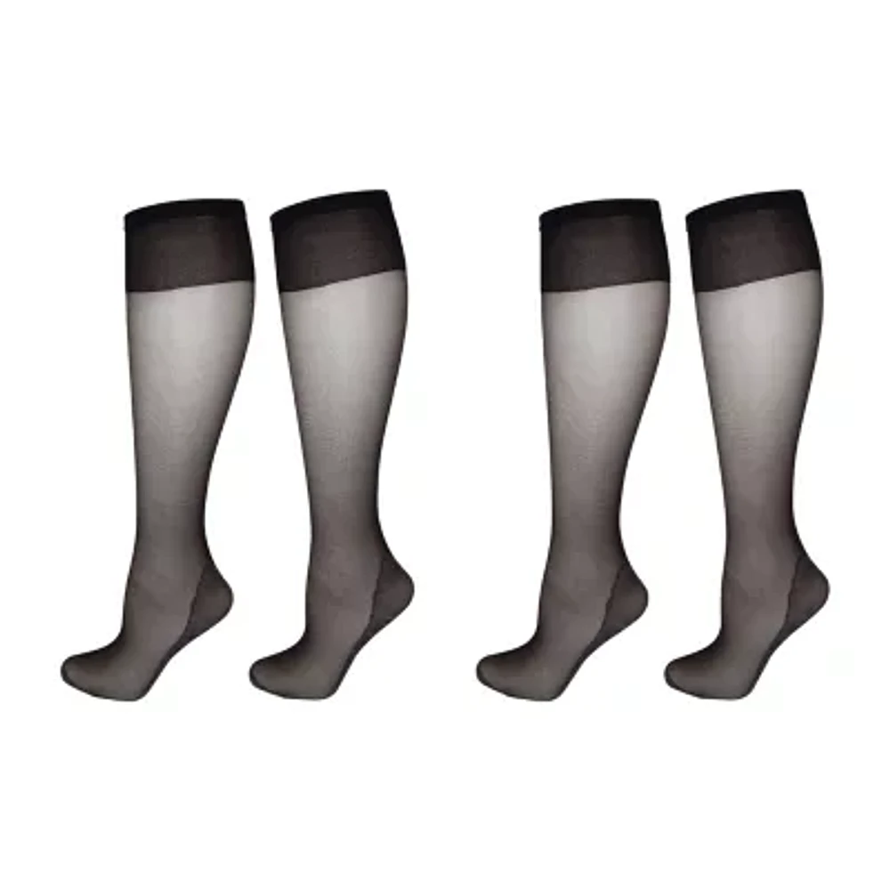 LECHERY Matte Silky Sheer 2-pc. 20 Denier Knee Highs