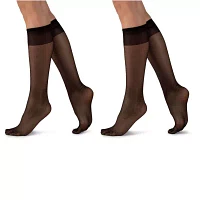 LECHERY Matte Silky Sheer 2-pc. 20 Denier Knee Highs