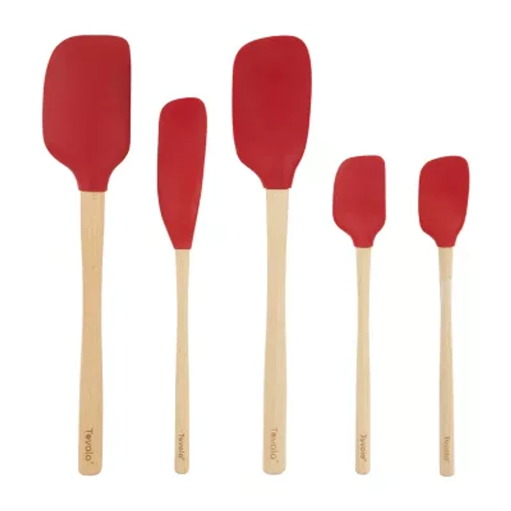 Tovolo Flex-Core Wood Handle 5-pc. Spatula Set