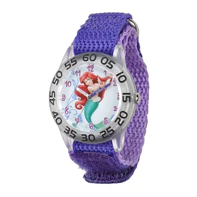 Disney Ariel Kids Purple Nylon Strap Watch