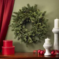 Nearly Natural 30in Indoor Christmas Wreath