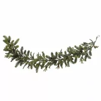 Nearly Natural 25in Teardrop Indoor Christmas Wreath