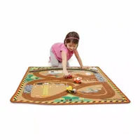 Melissa & Doug Round The Site Construction Truck Rug