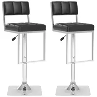 Square Tufted Adjustable 2-pc. Bar Stool