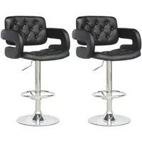 Tufted Adjustable 2-pc. Tufted Bar Stool