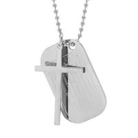 Mens Stainless Steel Pendant Necklace
