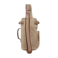 TSD Brand Hill Side Canvas Sling Bag Backpacks