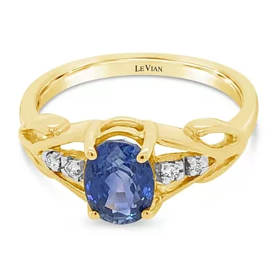 Le Vian® Grand Sample Sale™ Ring featuring 1 1/4 CT. Cornflower Ceylon Sapphire™ set in 14K Honey Gold™