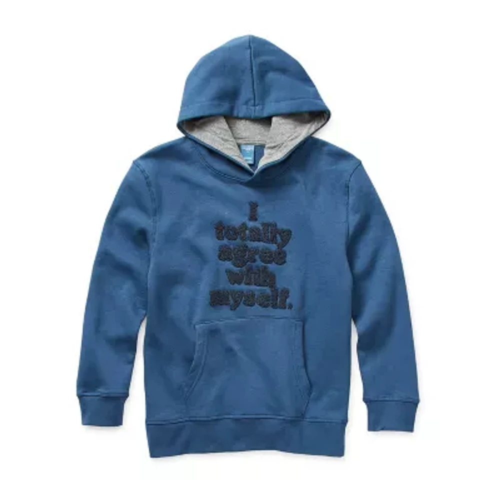 Arizona Little & Big Boys Fleece Lined Fleece Hoodie