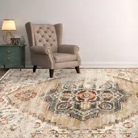 Amer Rugs Arlenu Fara Medallion Rectangular & Floor Coverings Indoor Accent