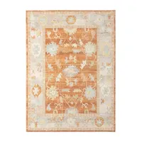Amer Rugs Bethleham Issa Tropical Bordered Indoor Outdoor Rectangular Accent Rug