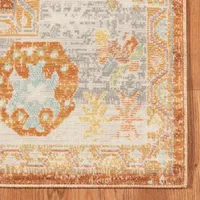 Amer Rugs Bethleham Issa Tropical Bordered Indoor Outdoor Rectangular Accent Rug