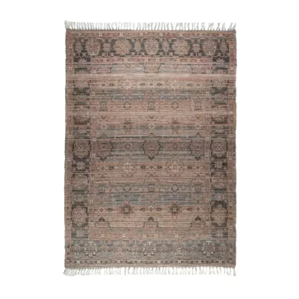 Amer Rugs Prenell Avia Farmhouse Khotan Bordered Indoor Rectangular Accent Rug