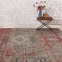 Amer Rugs Prenell Correna Farmhouse Serapi Medallion Indoor Rectangular Accent Rug