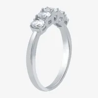(H-I / Si1-Si2) 2.5MM 1 CT. T.W. Lab Grown White Diamond 10K Gold 5-Stone Anniversary Band