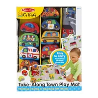 Melissa & Doug Take-Along Town Play Mat Toy Playset