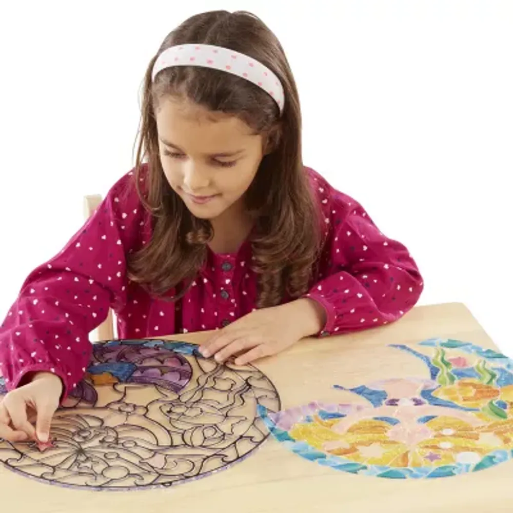 Melissa & Doug Stained Glass - Mermaid Craft Kits