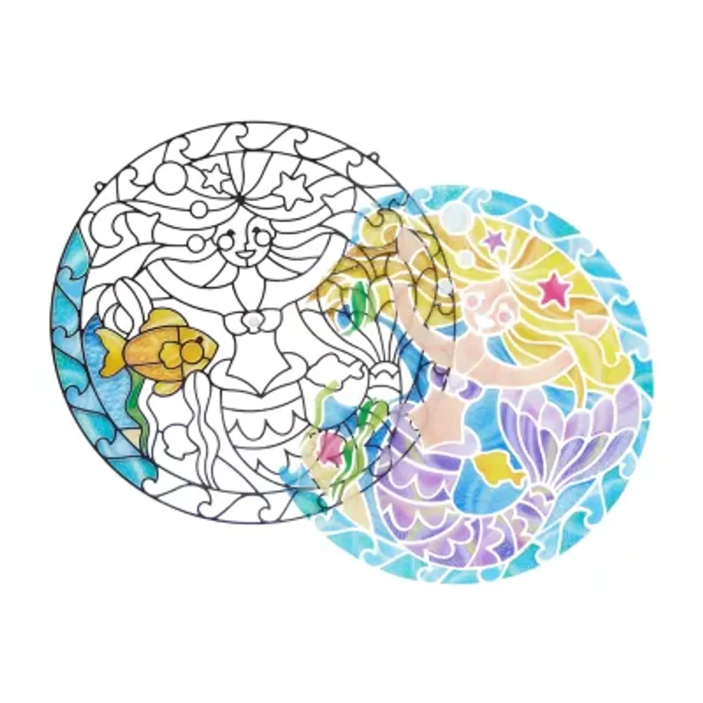 Melissa & Doug Stained Glass - Mermaid Craft Kits