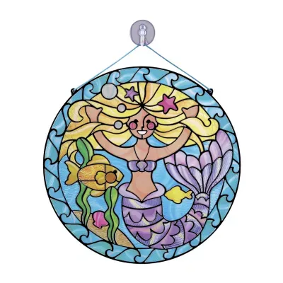 Melissa & Doug Stained Glass - Mermaid Craft Kits