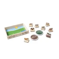 Melissa & Doug My First Wooden Stamp Set - Farm Animals