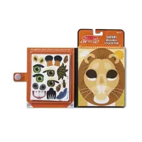 Melissa & Doug Make-A-Face Reusable Sticker Pad Bundle (3-Pack): Safari, Farm And Pets Sticker Activity Pads