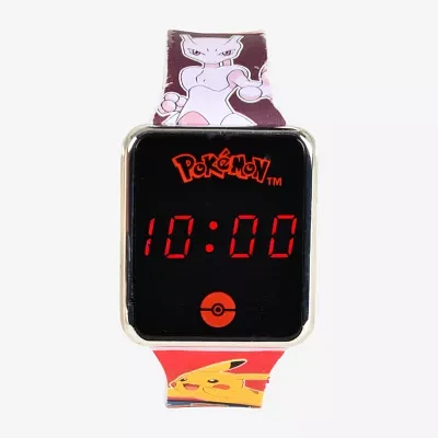 Pokeman Boys Digital Multicolor Strap Watch Pok4261jc