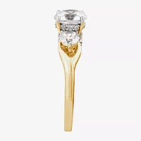 Love Lives Forever (G / Si1-Si2) Womens 2 CT. T.W. Lab Grown White Diamond 10K Gold Round 3-Stone Engagement Ring