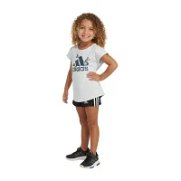 adidas Toddler Girls 2-pc. Short Set