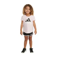 adidas Toddler Girls 2-pc. Short Set