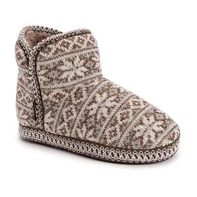 Muk Luks Womens Bootie Slippers