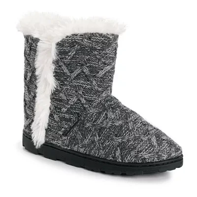 Muk Luks Cheyenne Bootie Womens Slip-On Slippers