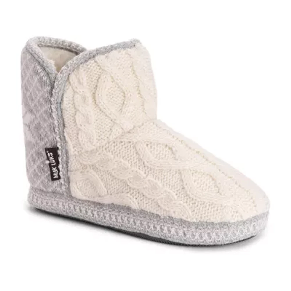 Muk Luks Womens Bootie Slippers