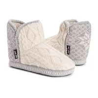 Muk Luks Womens Bootie Slippers