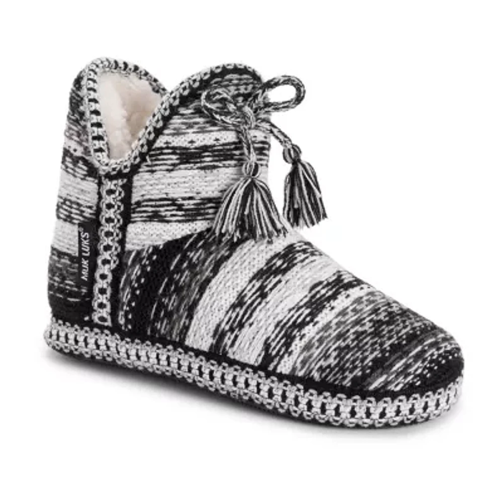 Muk Luks Womens Bootie Slippers