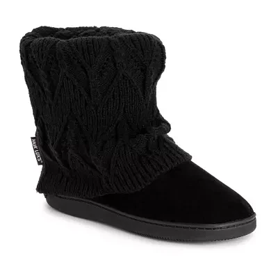 Muk Luks Womens Bootie Slippers