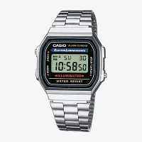 Casio Mens Digital Silver Tone Stainless Steel Expansion Watch A168wa-1jcp