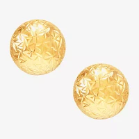 14K Gold 10mm Ball Stud Earrings