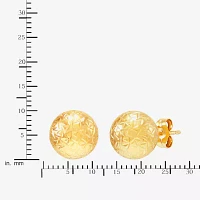 14K Gold 10mm Ball Stud Earrings