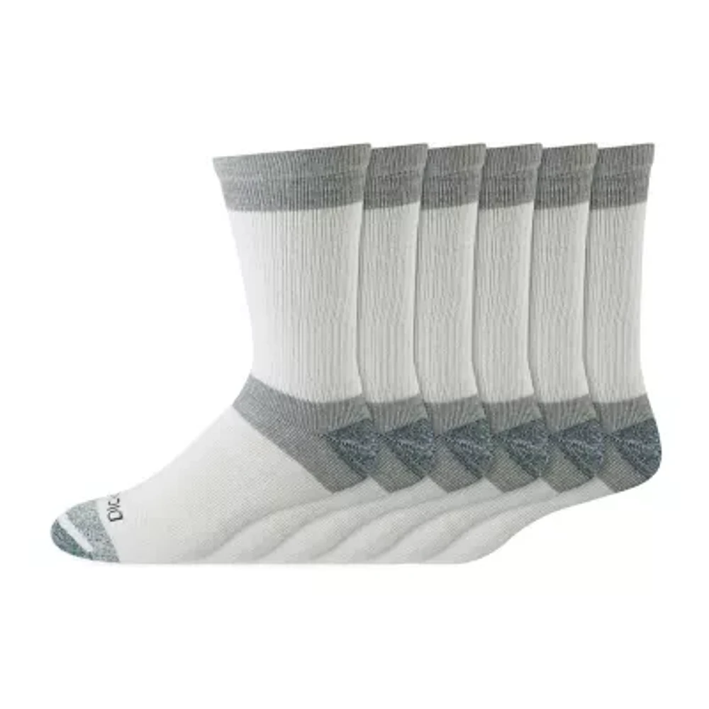 Dickies Dri-Tech Max Cushion Work 6 Pair Crew Socks Mens