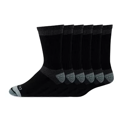 Dickies Dri-Tech Max Cushion Work 6 Pair Crew Socks Mens