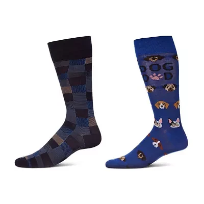 MeMoi 2 Pair Crew Socks Mens