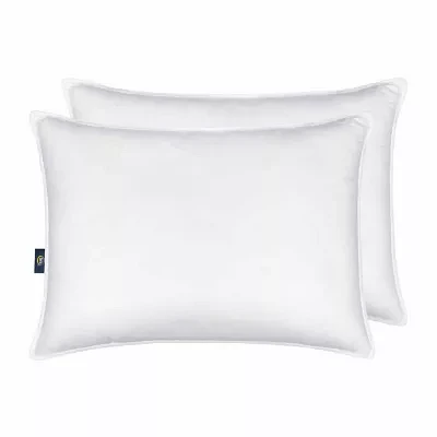 Serta Down Illusion Medium Density 2-Pack Allergen Barrier Bed Pillows