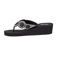 Mixit Womens 5 Disc Wedge Sandals