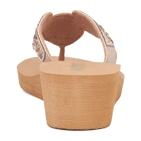 Mixit Womens 5 Disc Wedge Sandals
