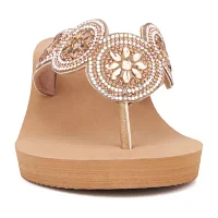 Mixit Womens 5 Disc Wedge Sandals