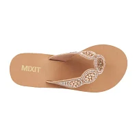 Mixit Womens 5 Disc Wedge Sandals