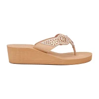 Mixit Womens 5 Disc Wedge Sandals