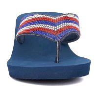 Mixit Womens Americana Wedge Sandals